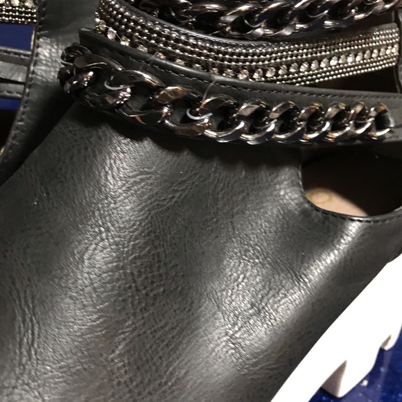 Never worn black and white high style booties - Picture 6 of 9